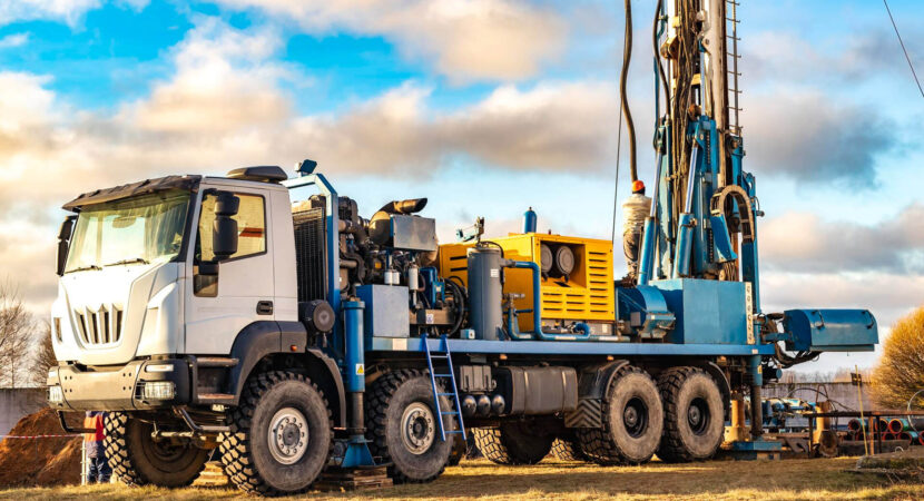Borehole-Drilling-Rig-in-Action